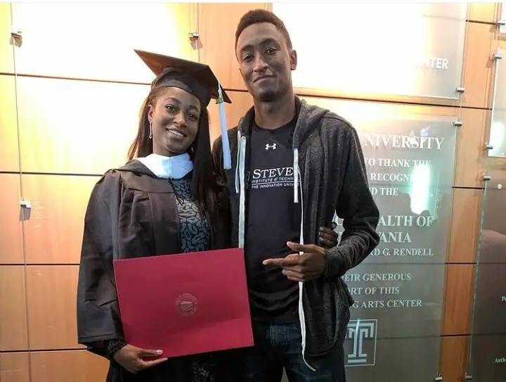Marques Brownlee with his sister
