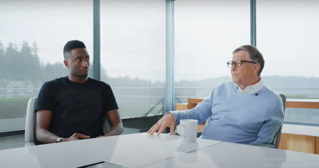 Marques Brownlee With Bill Gates